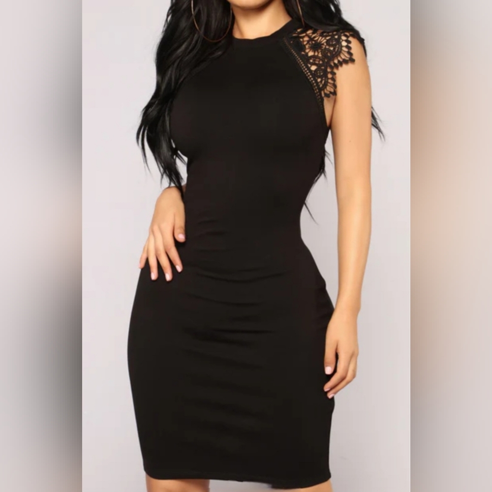 Elegant Black Sleeveless Dress